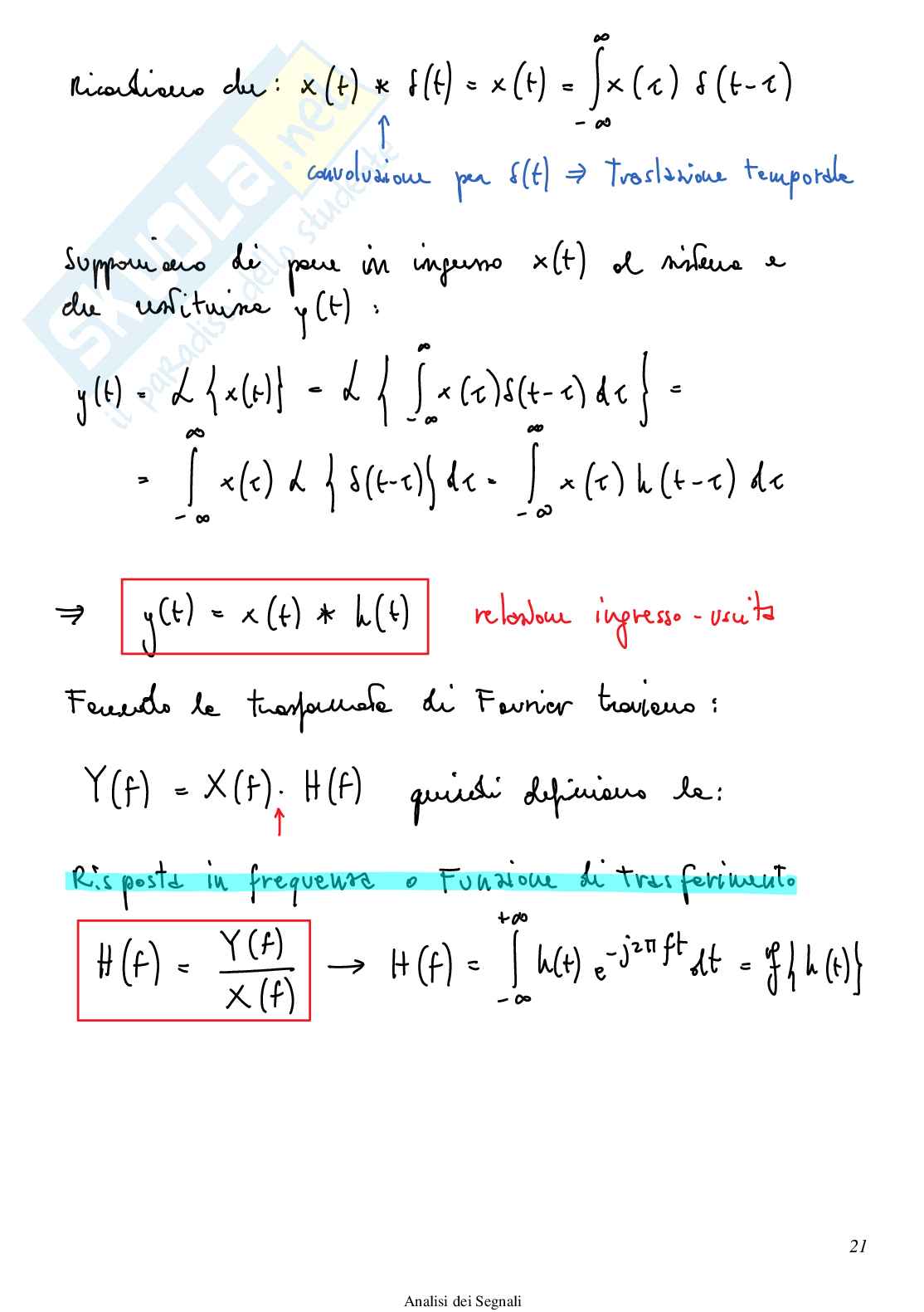 Analisi dei Segnali - Appunti Pag. 21