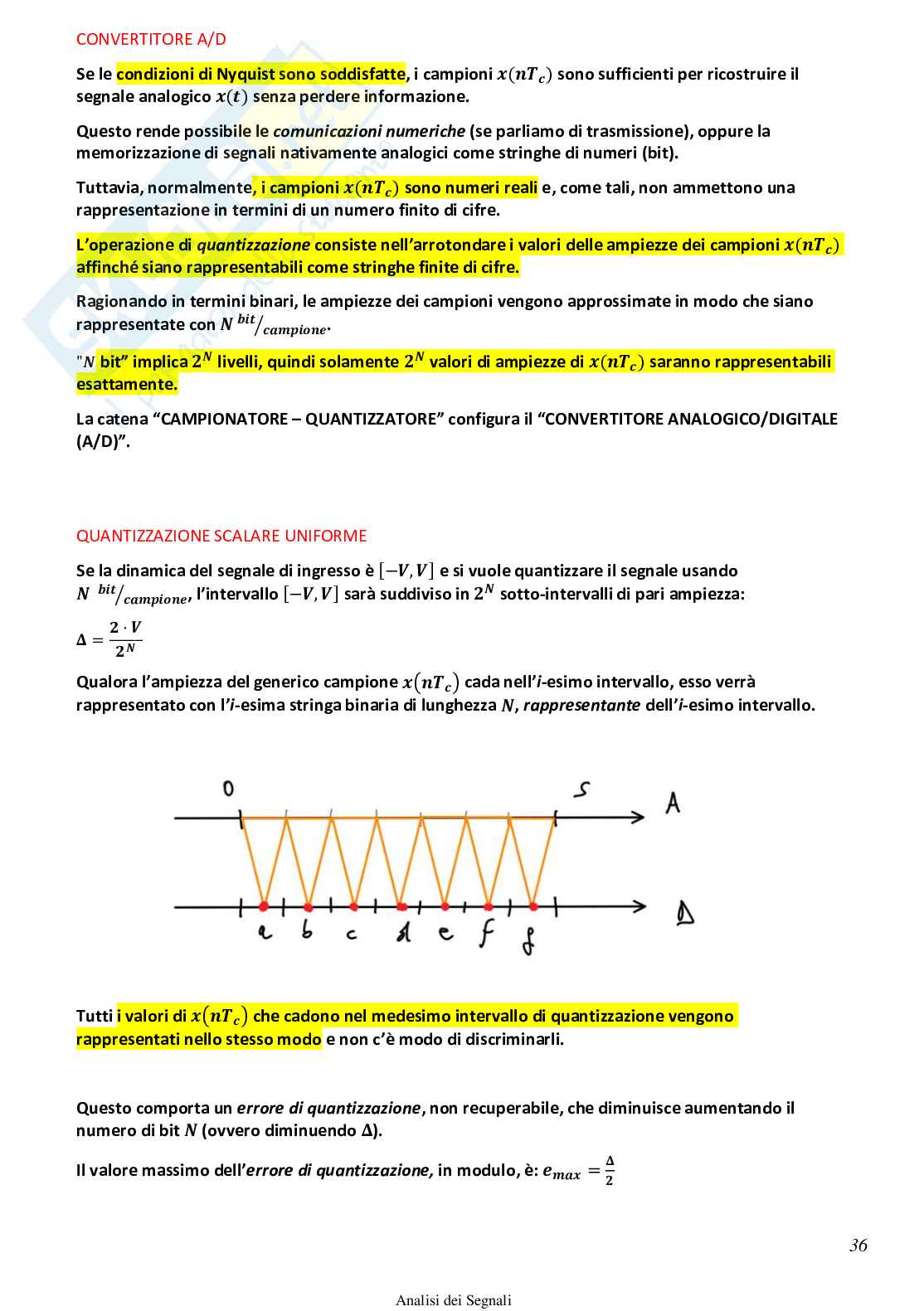 Analisi dei Segnali - Appunti Pag. 36