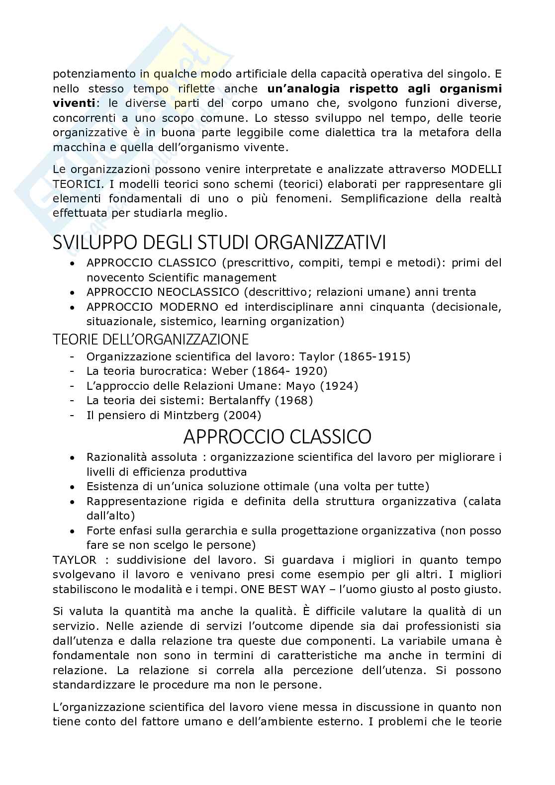 Appunti di Organizzazione dell'assistenza Pag. 2
