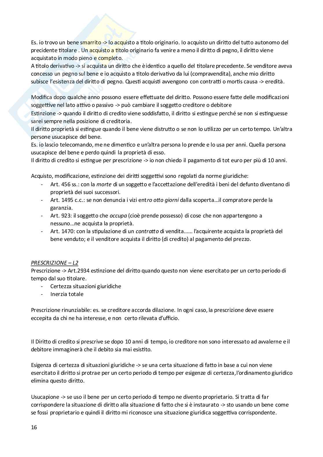 Istituzioni di Diritto privato  Pag. 16