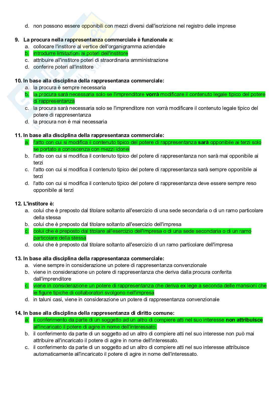 Paniere nuovo completo Diritto commerciale (2025) Pag. 26