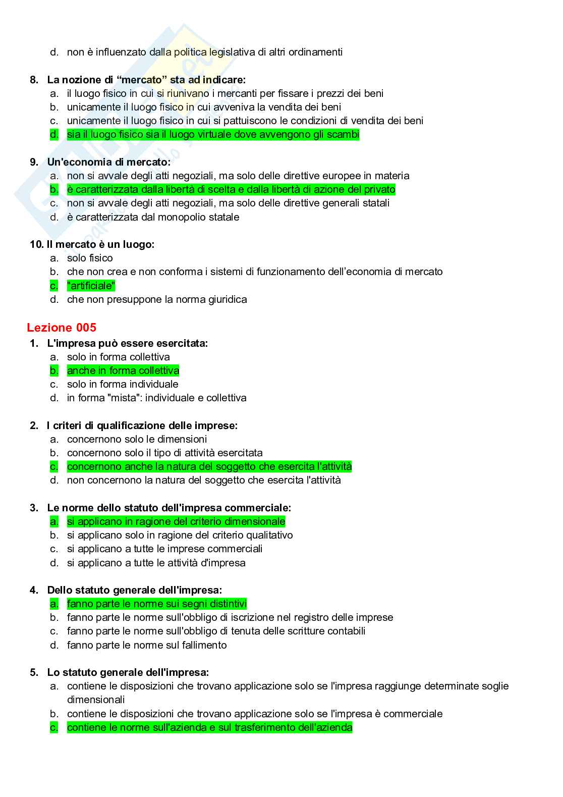 Paniere nuovo completo Diritto commerciale (2025) Pag. 6