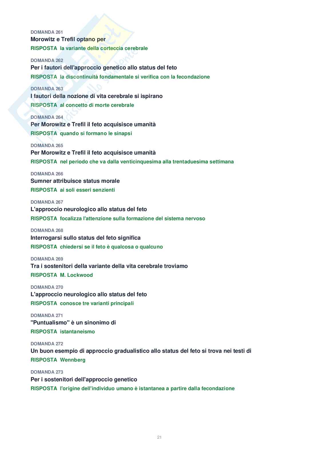 Tutte le 300 domande di Etica delle relazioni + Domande extra (2026/2027)   Pag. 21