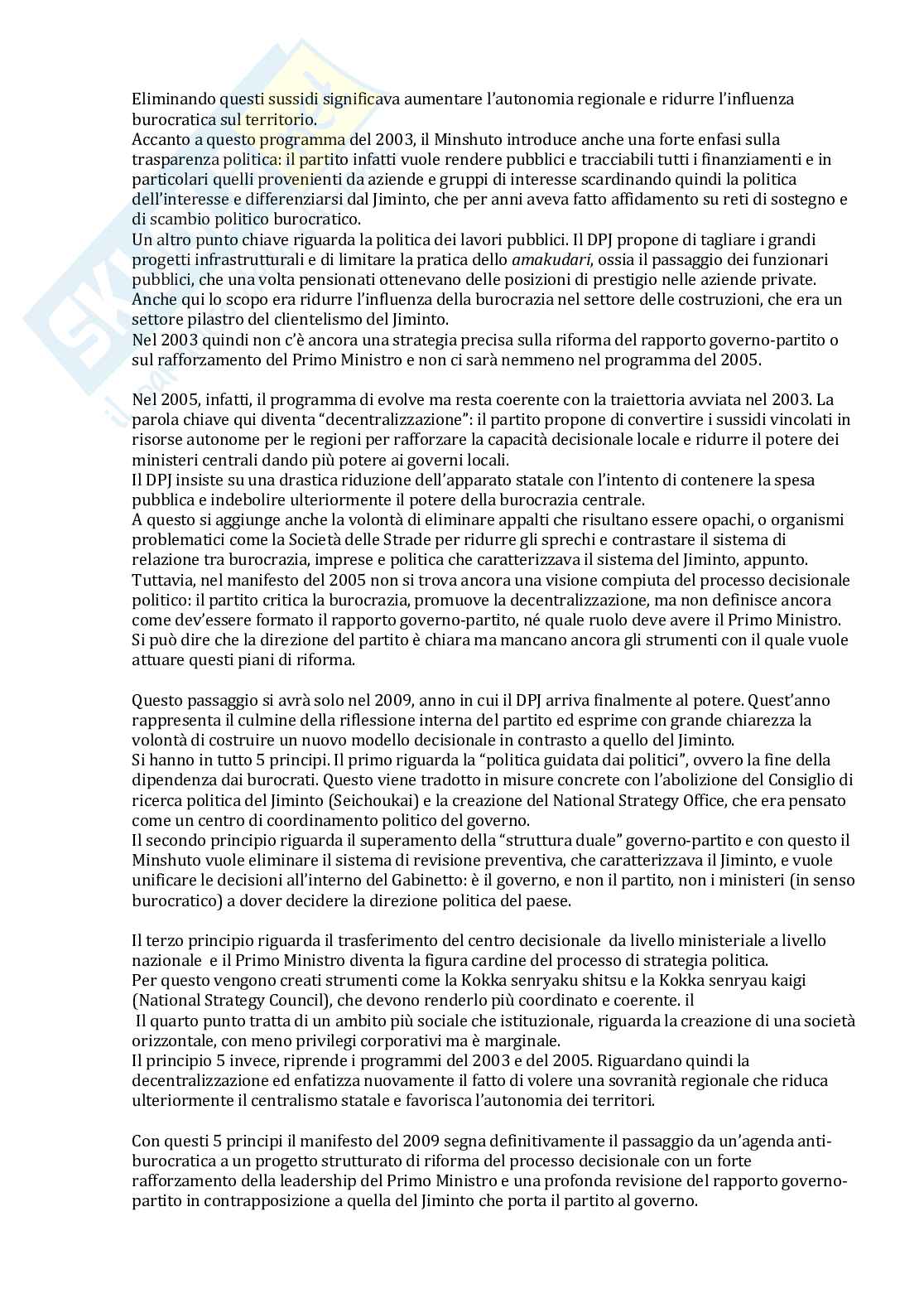 Politica del Giappone contemporaneo  Pag. 46