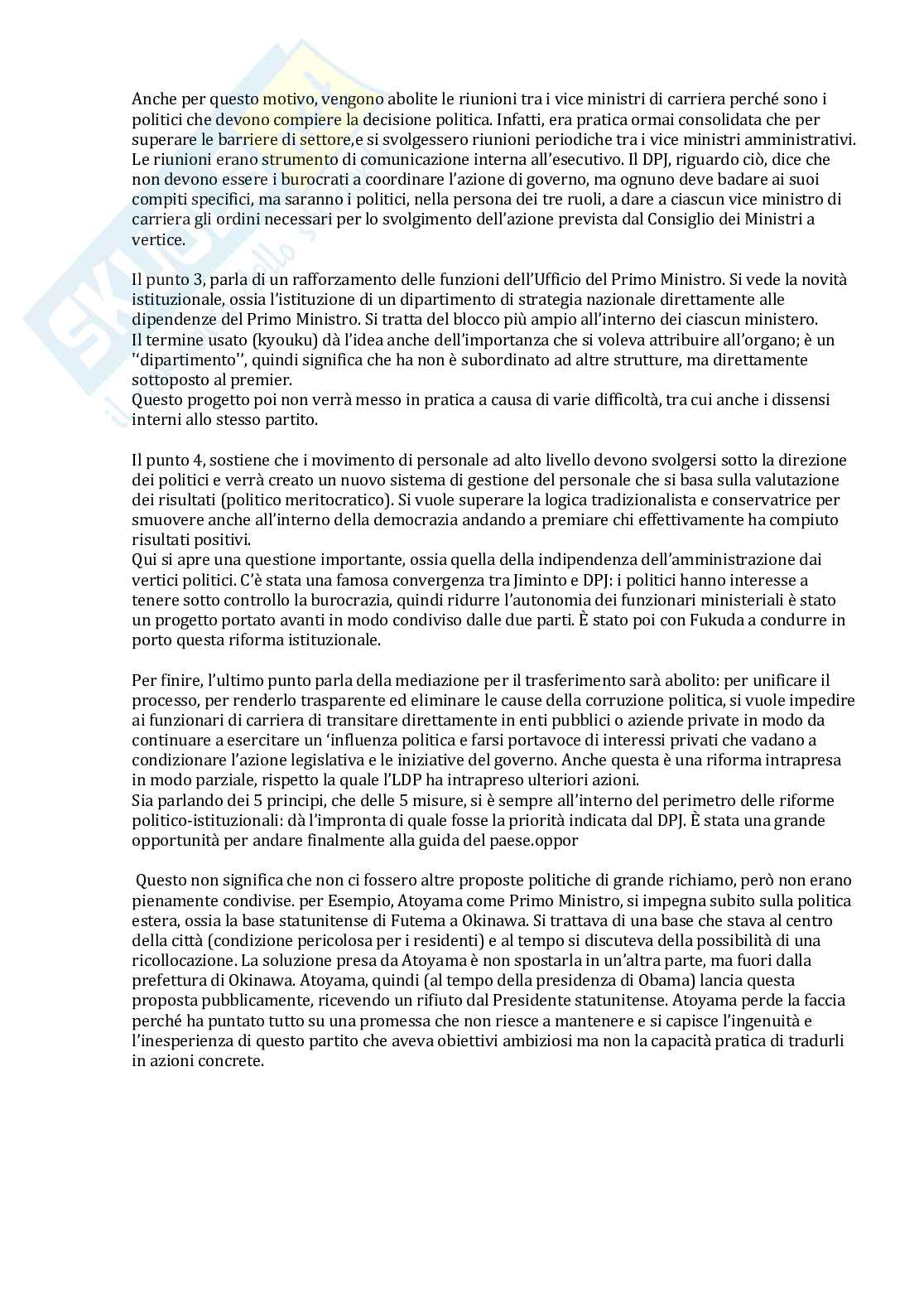 Politica del Giappone contemporaneo  Pag. 51