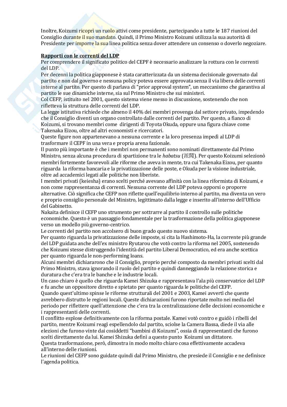 Politica del Giappone contemporaneo  Pag. 56