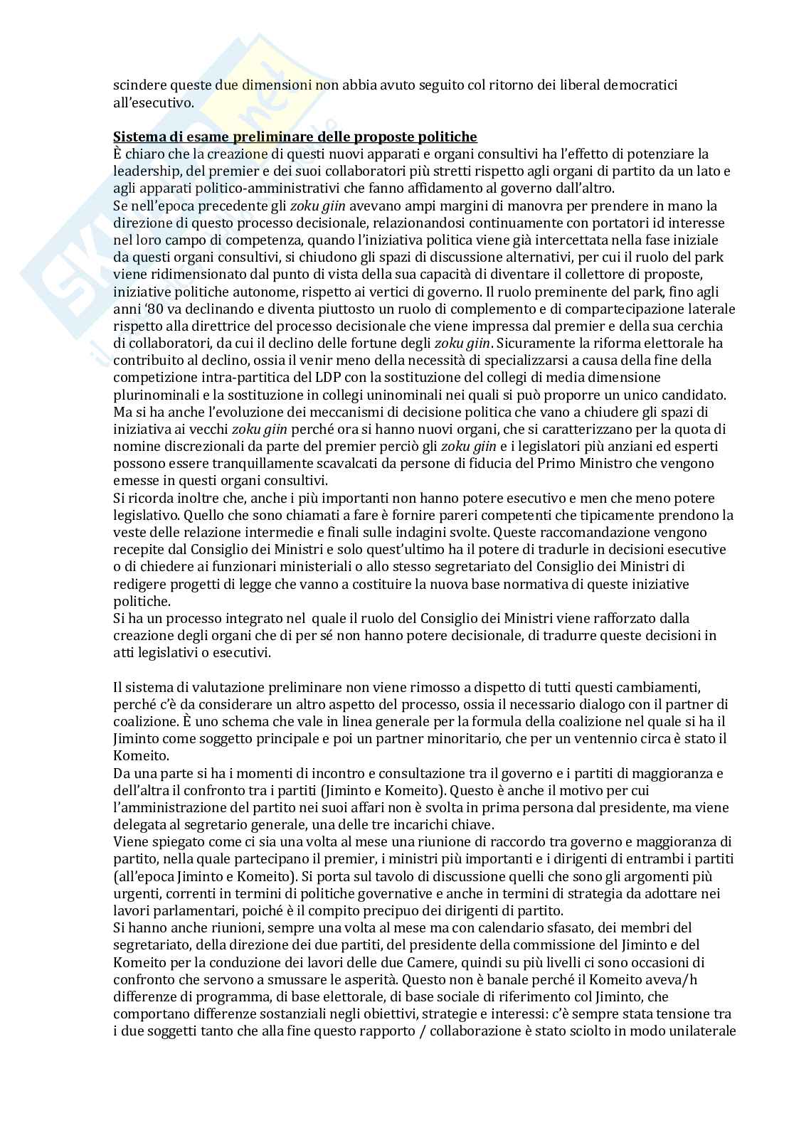 Politica del Giappone contemporaneo  Pag. 61