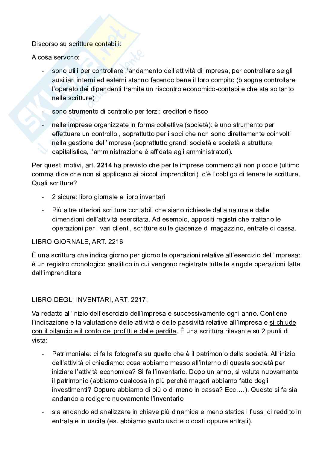 Diritto commerciale Pag. 1