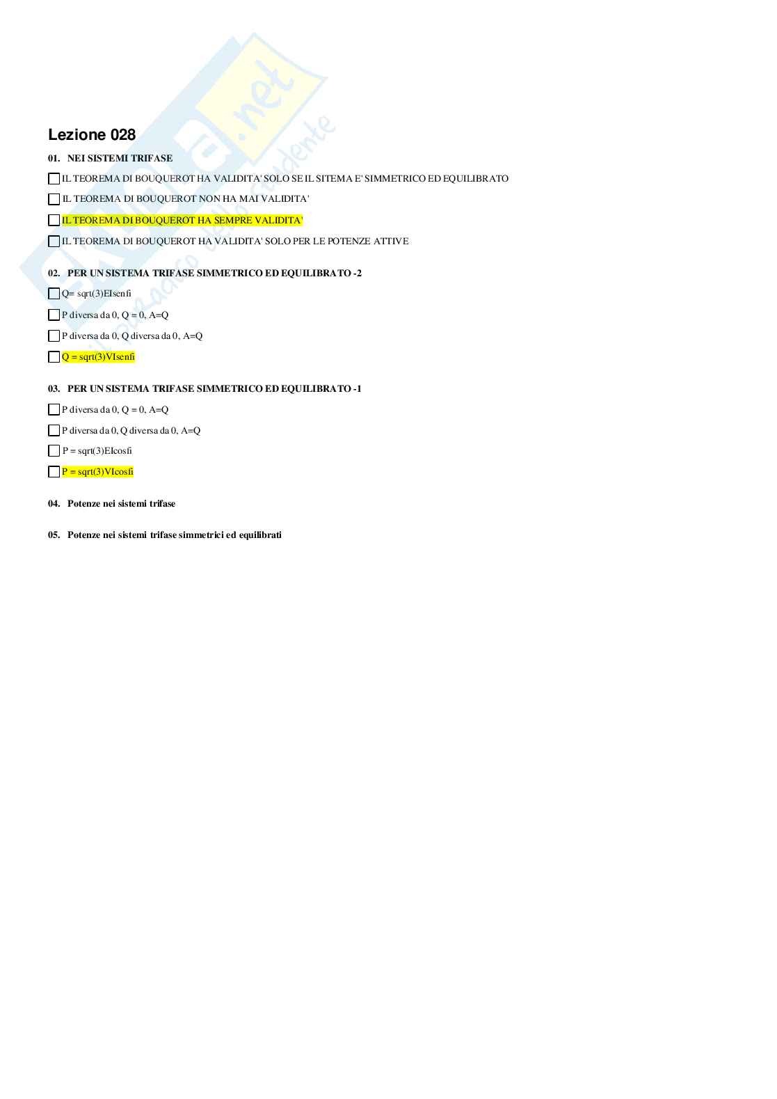 Paniere Elettrotecnica Pag. 61