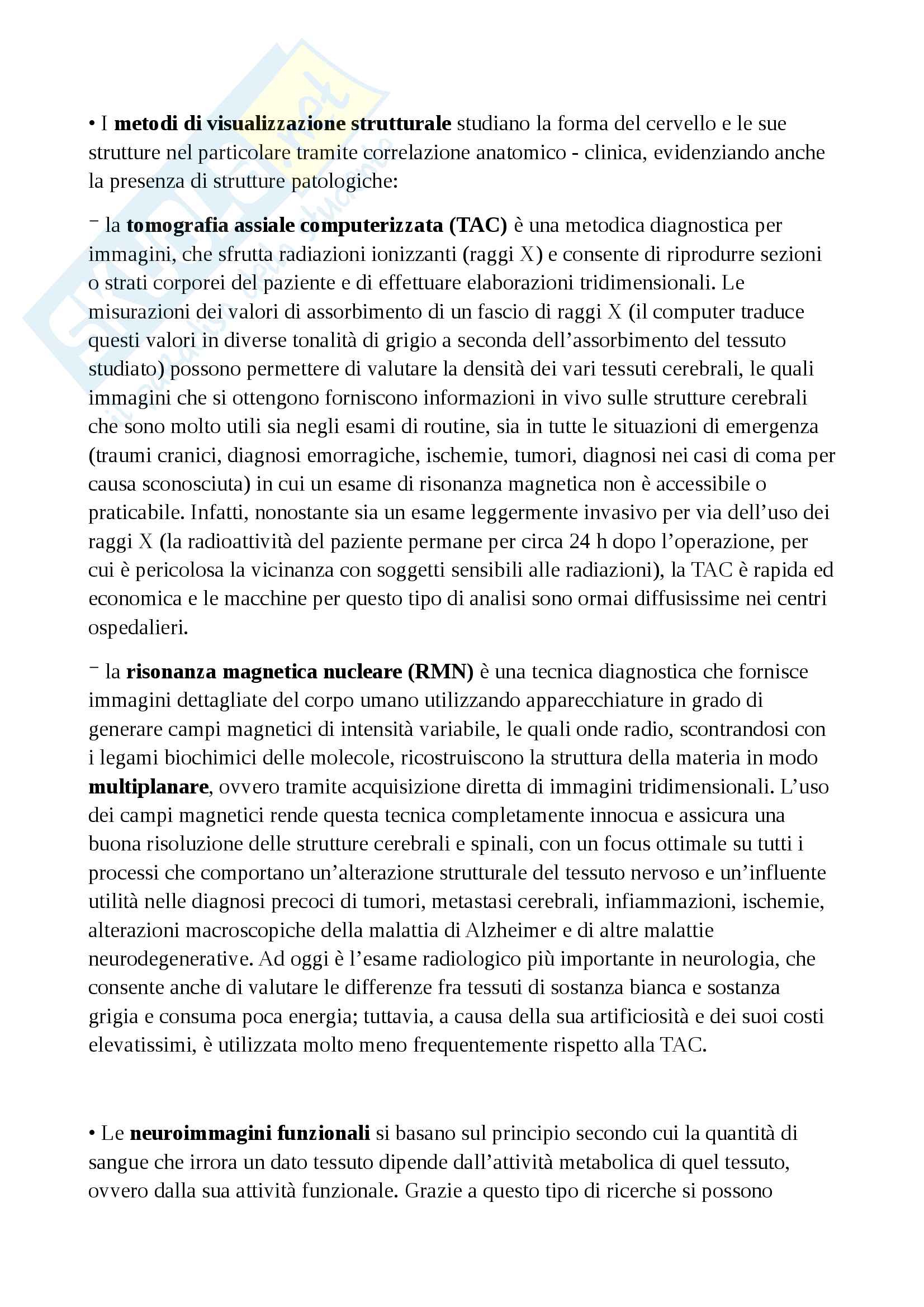 Appunti di psicologia fisiologica utilissimi per studiare e superare l'esame Pag. 2