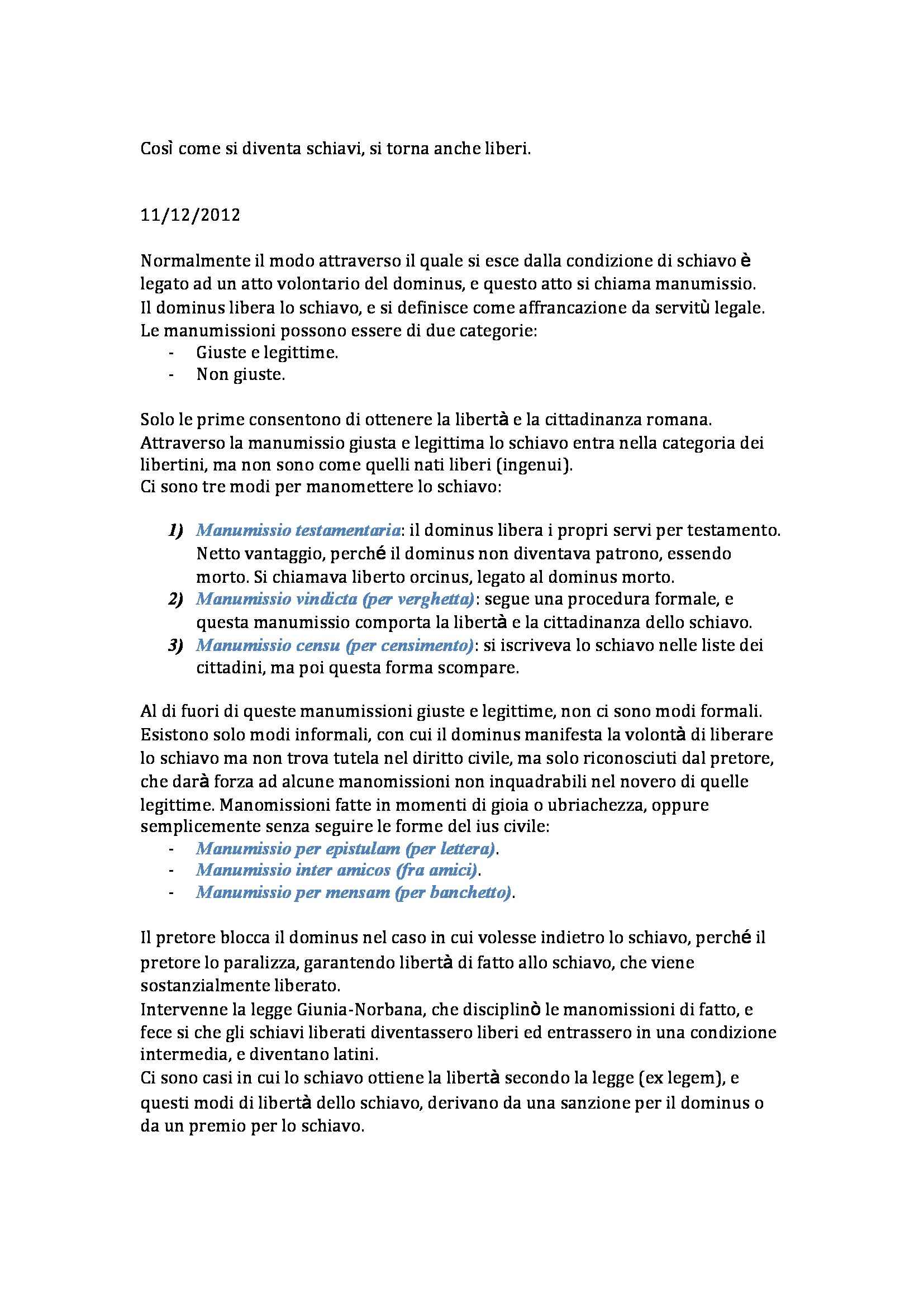 Diritto romano - Appunti Pag. 131