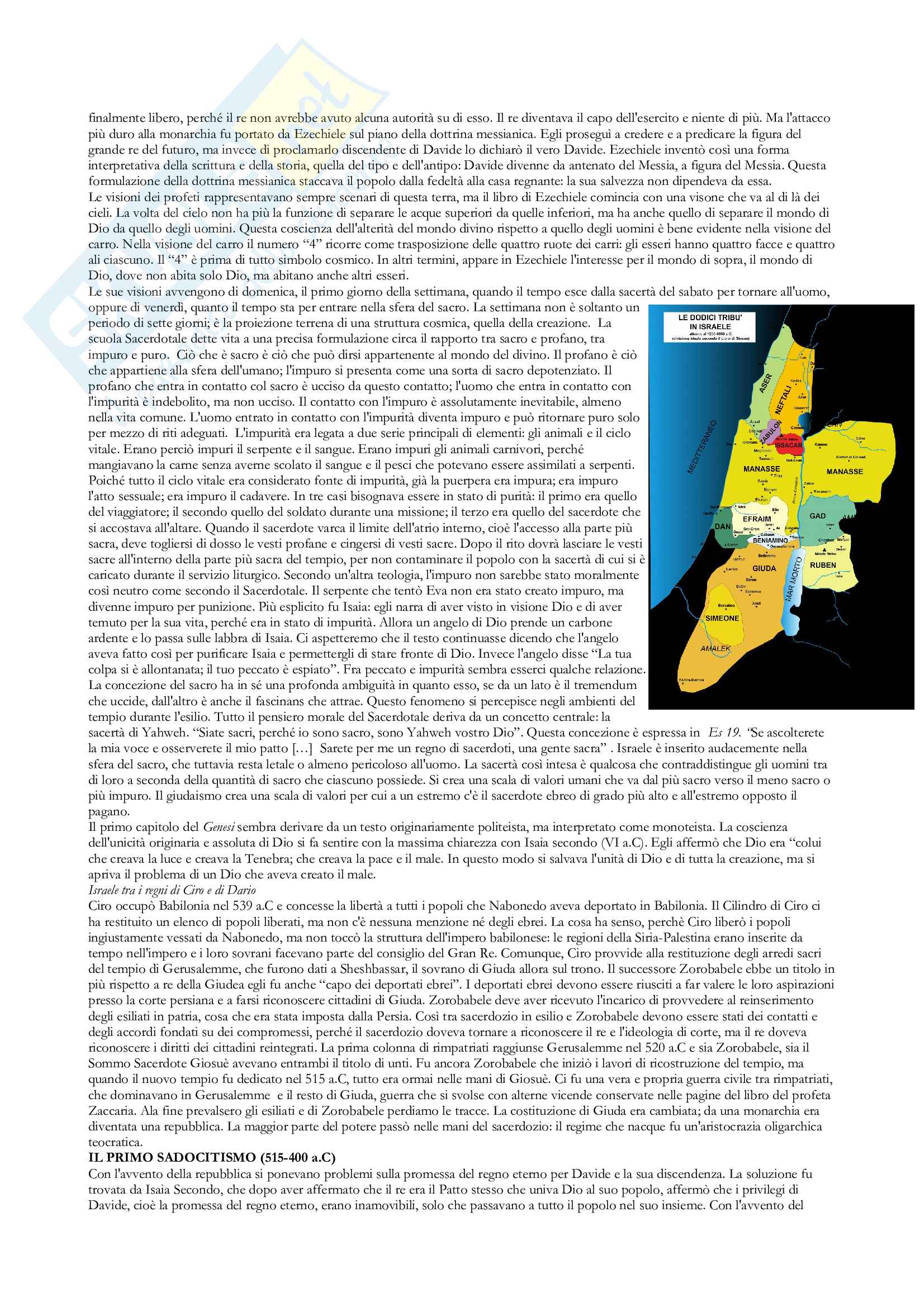 Ebraismo: Storia ebraica dall'era del pre-esilio all'età moderna Pag. 6