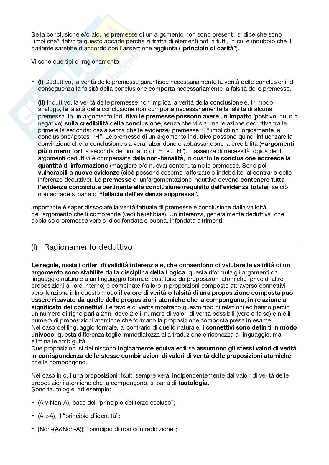 Appunti completi di Psicologia del pensiero Pag. 2