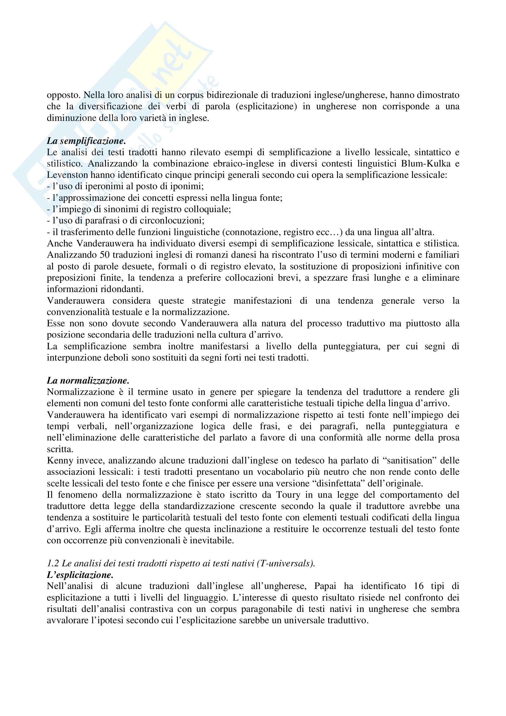 Riassunto esame Teoria della Traduzione, prof. Montella, libro consigliato I saperi del tradurre Pag. 21