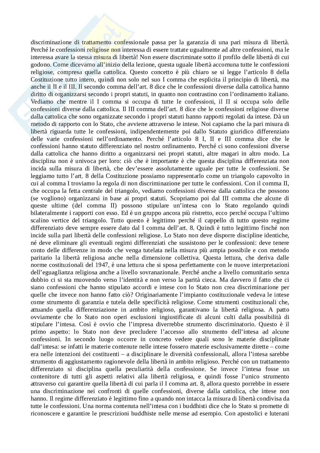 Appunti di Diritto ecclesiastico e comparato Pag. 11