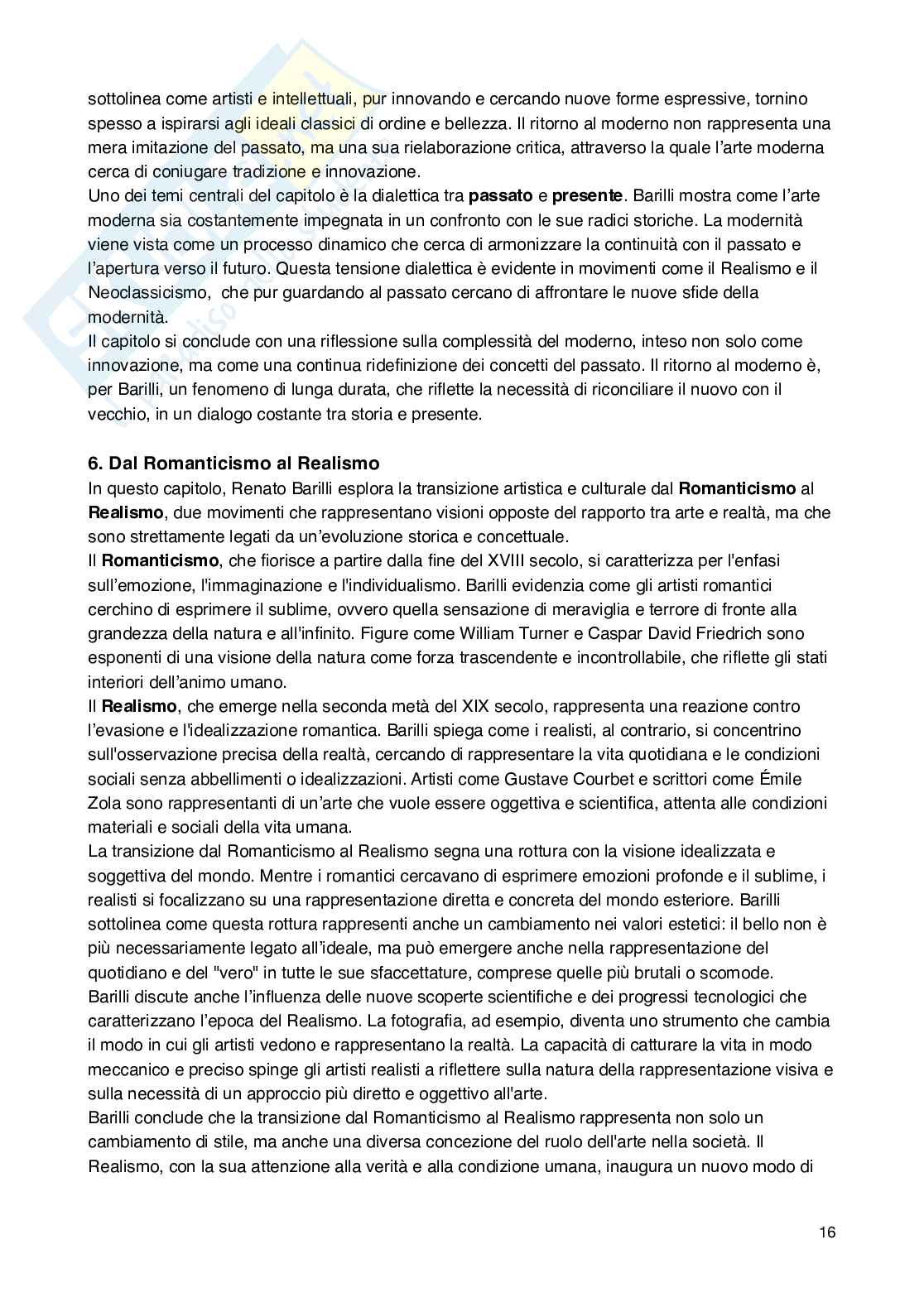 Riassunto esame Storia dell'arte contemporanea , Prof. Leone Antonio Maria, libro consigliato Scienza della cultura e fenomenologia degli stili , Renato Barilli  Pag. 16
