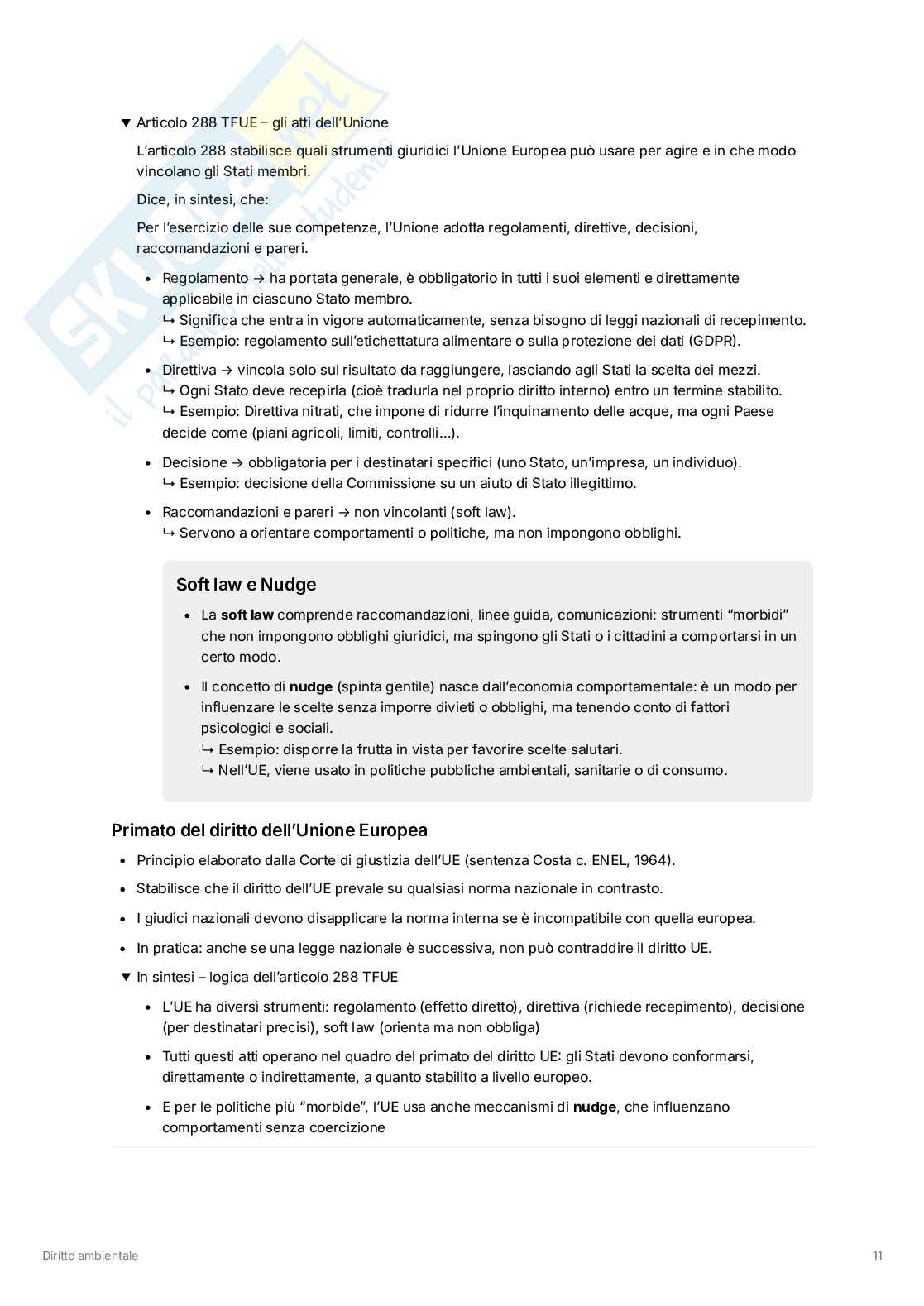 Diritto ambientale - primo parziale Pag. 11