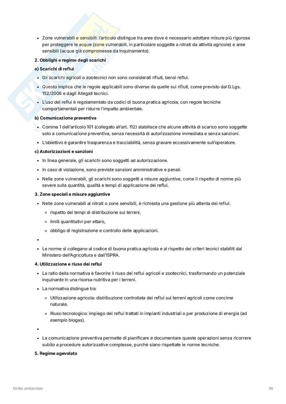 Diritto ambientale - primo parziale Pag. 36