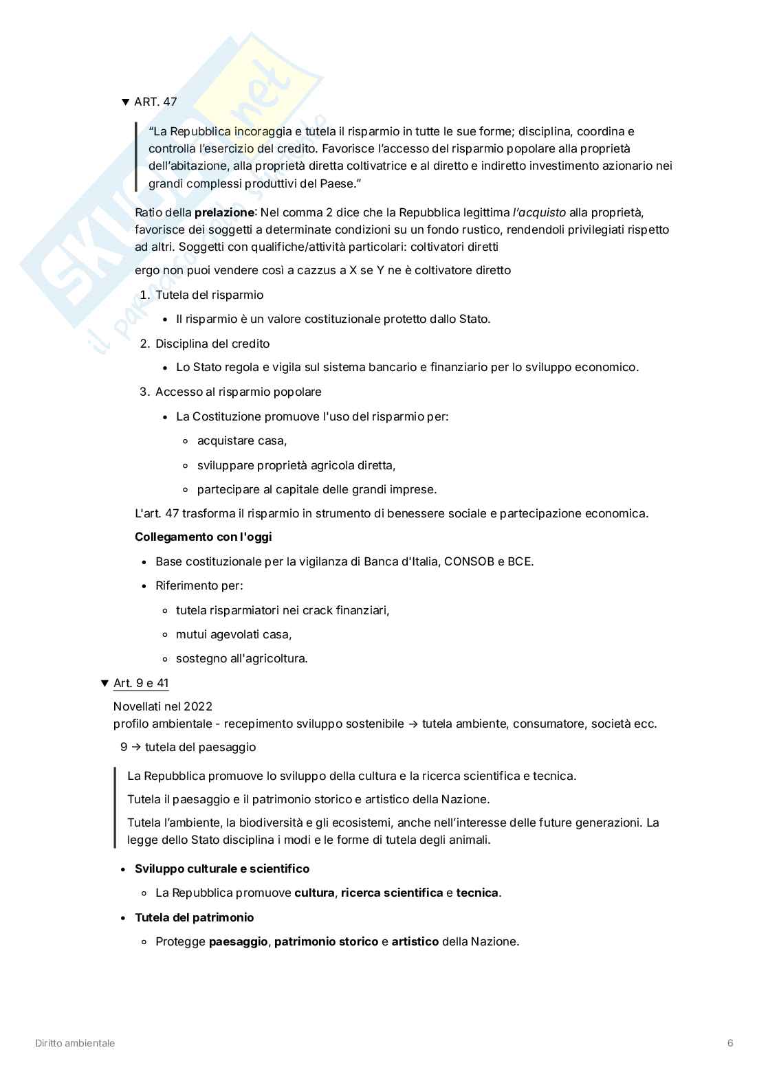 Diritto ambientale - primo parziale Pag. 6