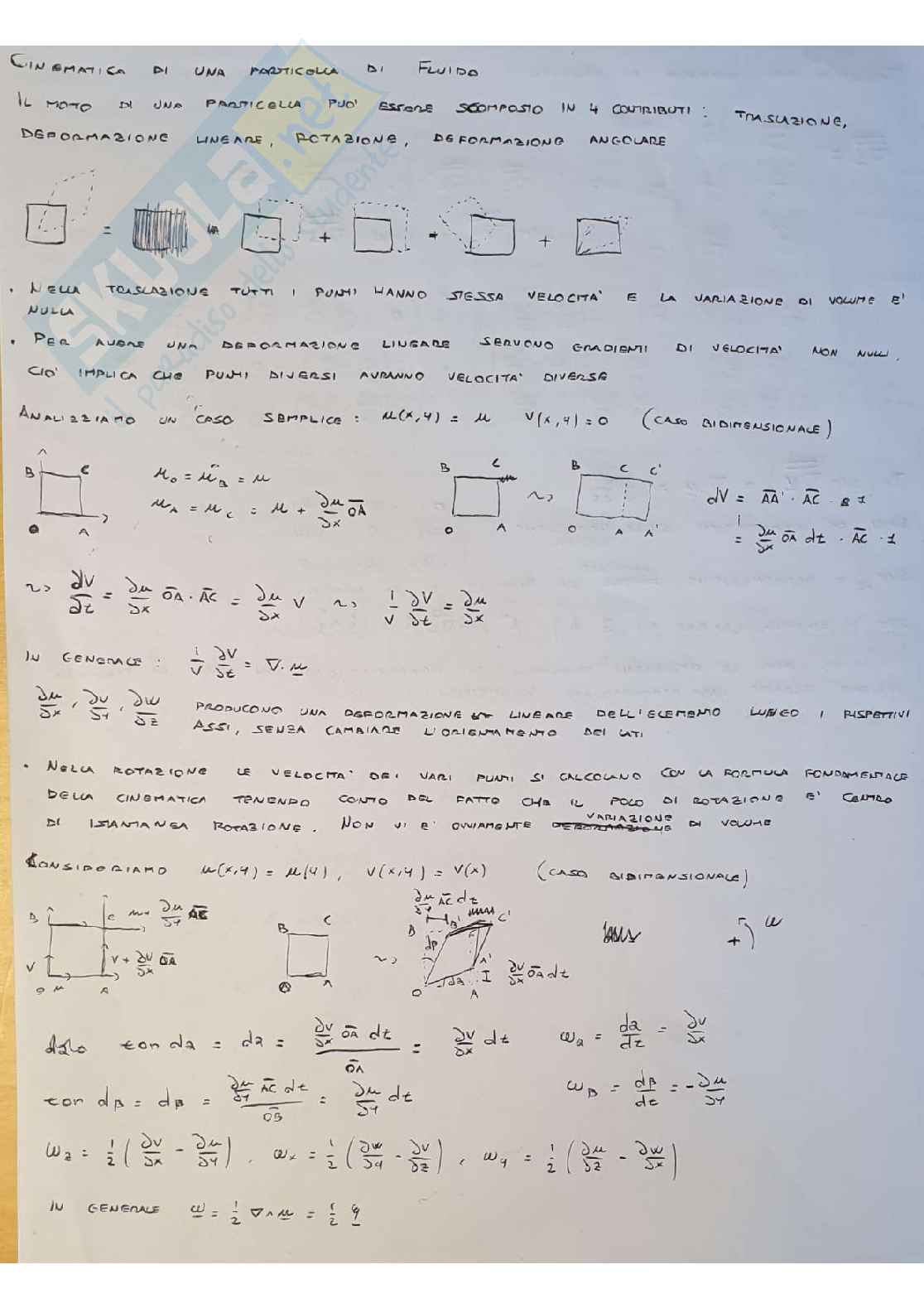 Riassunto esame Aerodinamica, Prof. Stella Fulvio, libro consigliato Aerodinamica, Giorgio Graziani Pag. 1