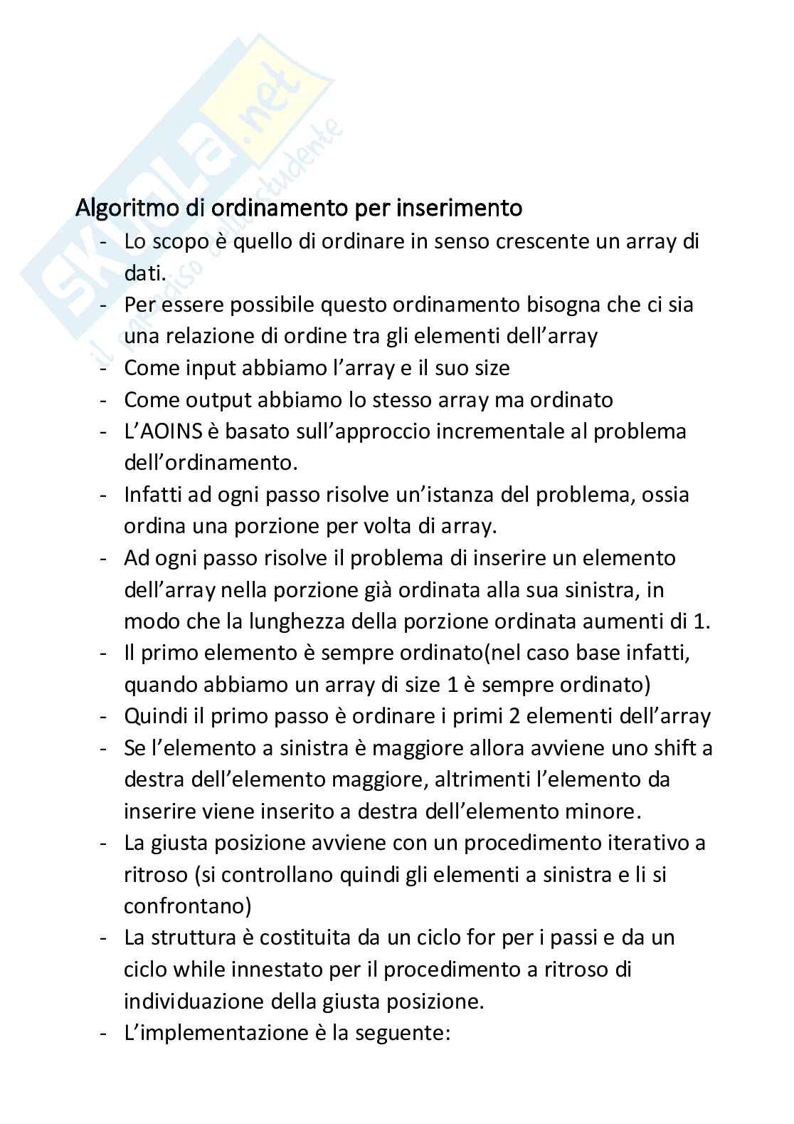 Algoritmi - Programmazione I Pag. 2