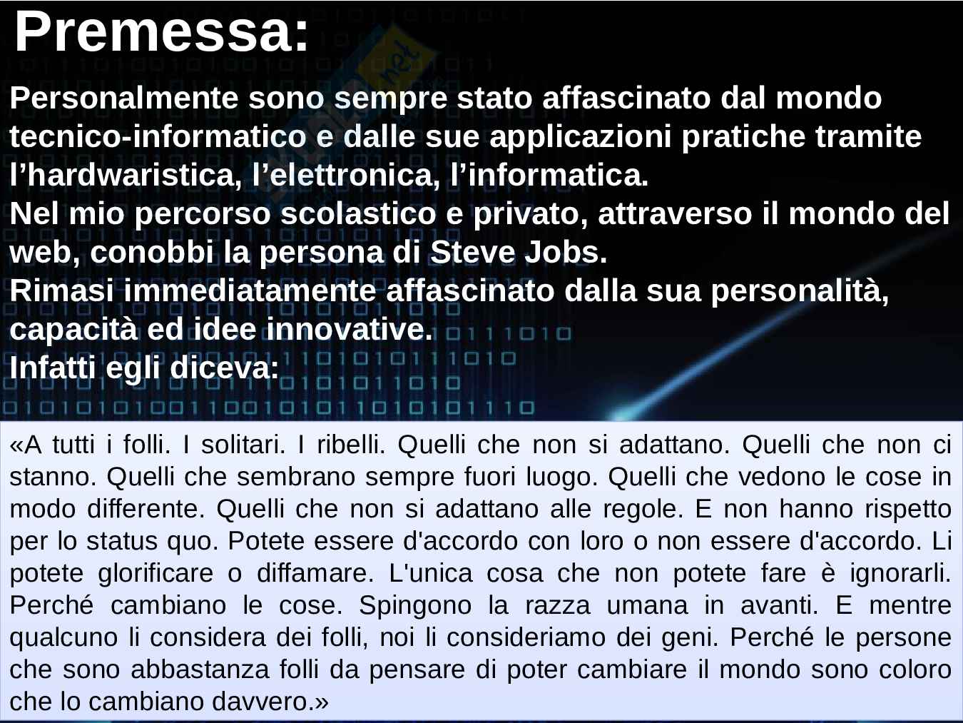 Tesina sull'Innovazione Tecnologica Pag. 2