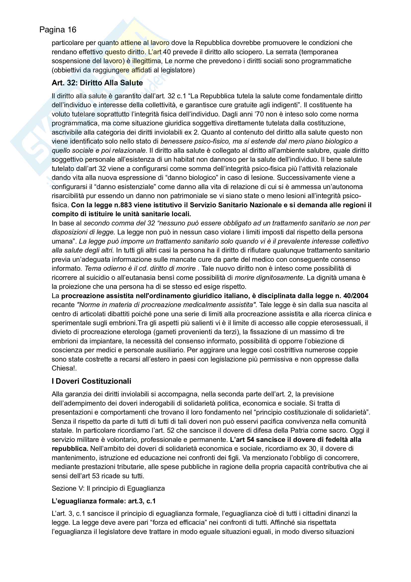 Riassunto esame Diritto Costituzionale, prof. De Minico, libro consigliato La Costituzione Italiana, Diddi Nardi Pag. 16