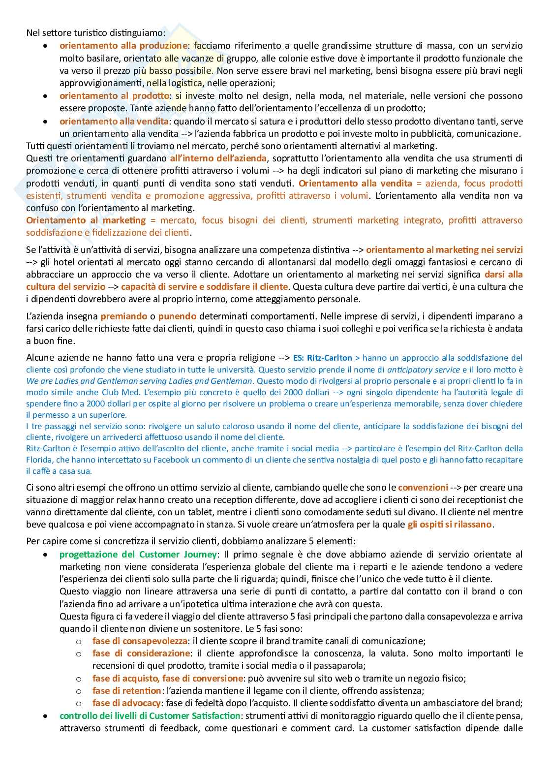 Principi di marketing turistico + integrazione libro  Pag. 16