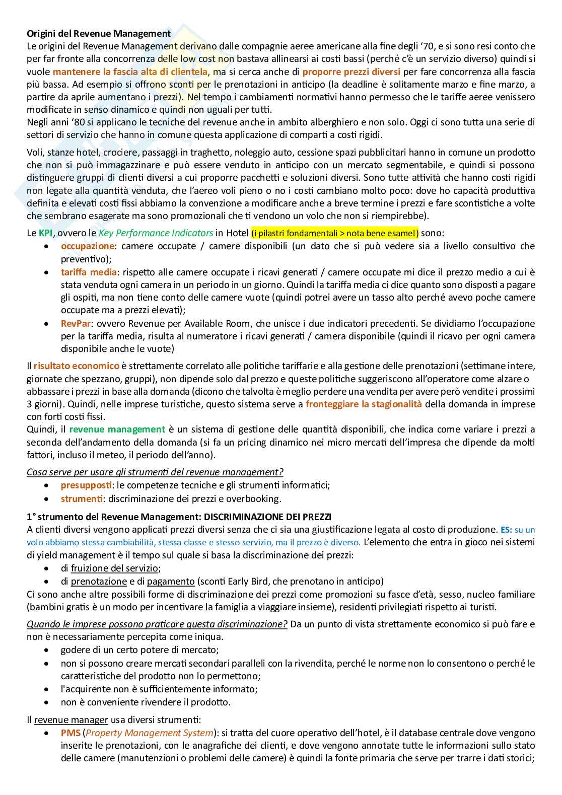 Principi di marketing turistico + integrazione libro  Pag. 31