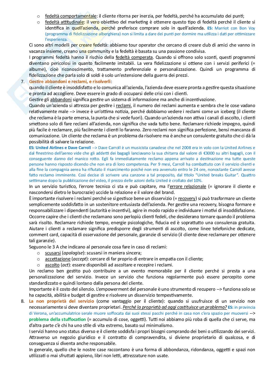 Principi di marketing turistico + integrazione libro  Pag. 36