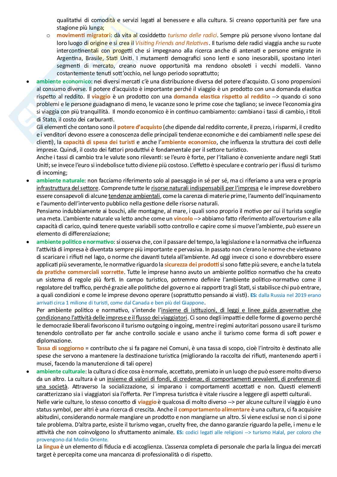 Principi di marketing turistico + integrazione libro  Pag. 41