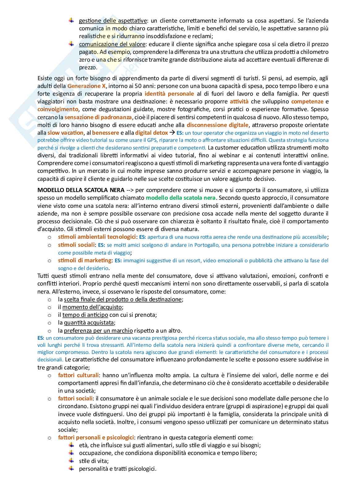 Principi di marketing turistico + integrazione libro  Pag. 51