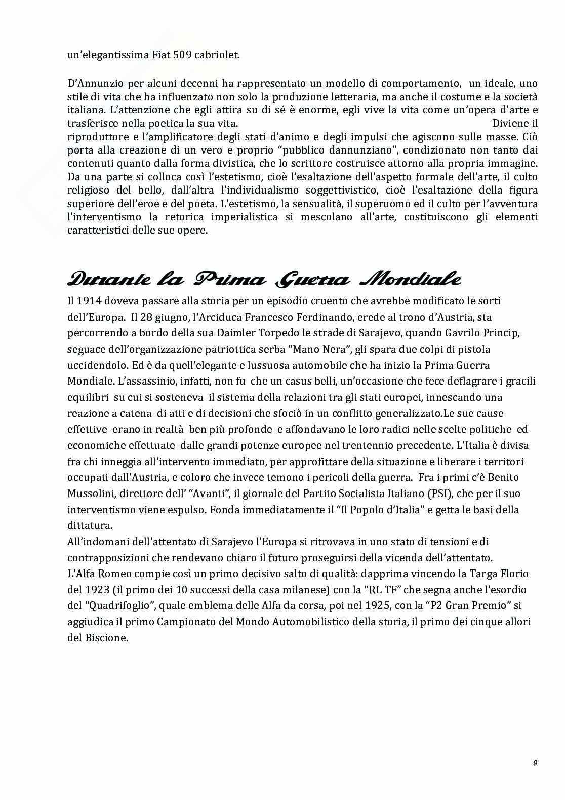 Storia dell'Alfa Romeo - Tesina Pag. 11