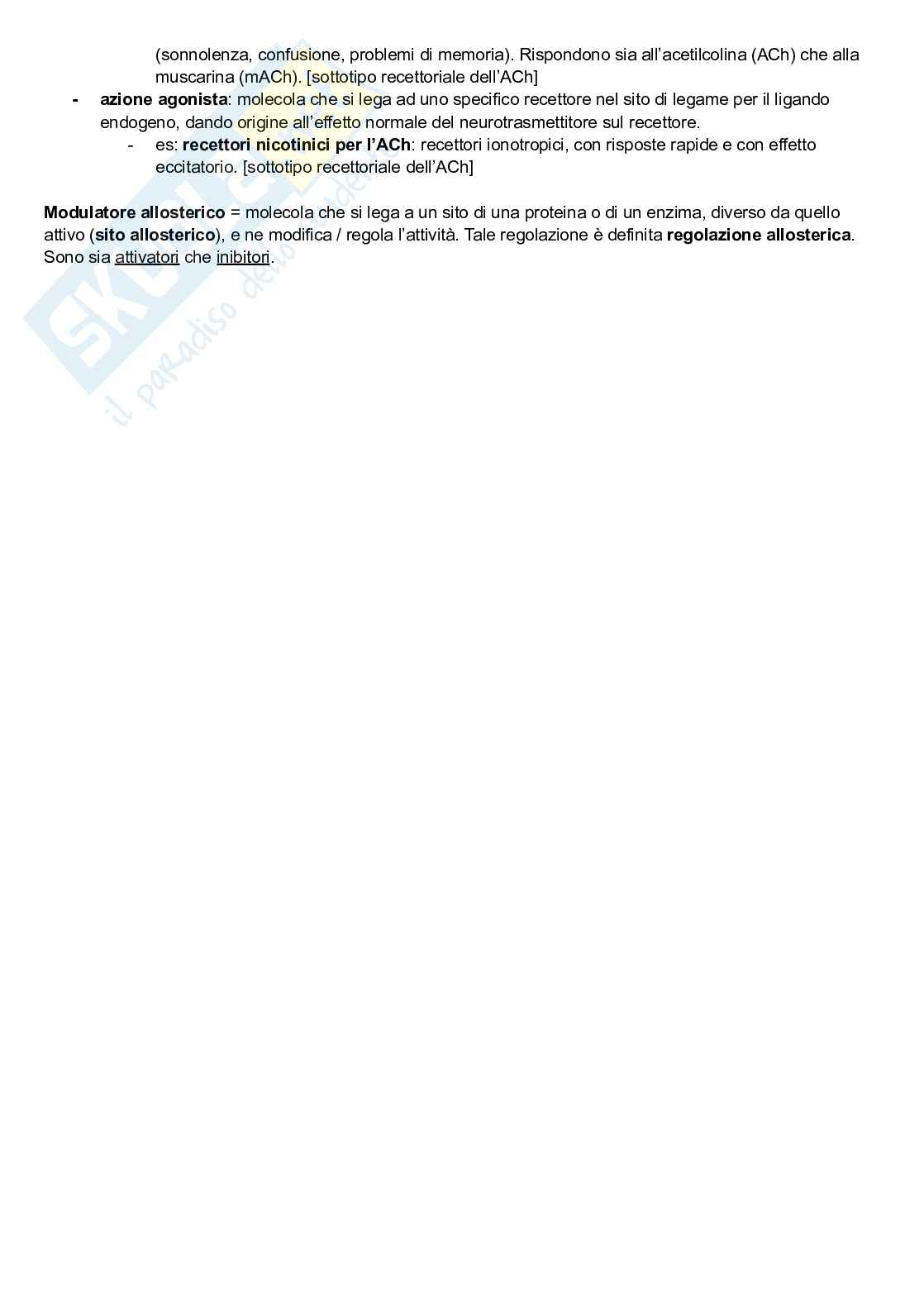Riassunto esame Neuroscienze cognitive, Prof. Pellicciari Maria Concetta, libro consigliato Neuroscienze, Esplorando il cervello, Bear, Connors, Paradiso Pag. 31