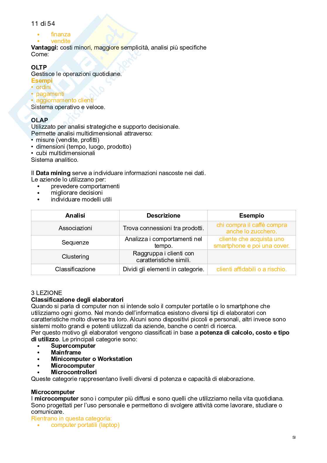 Sistemi informativi e trend digitali Pag. 11