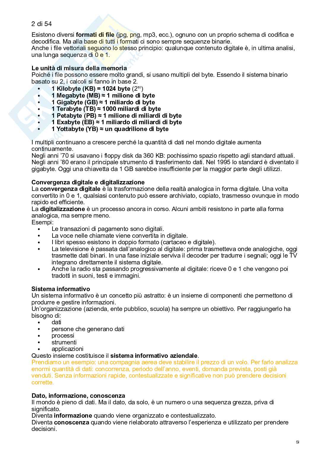 Sistemi informativi e trend digitali Pag. 2