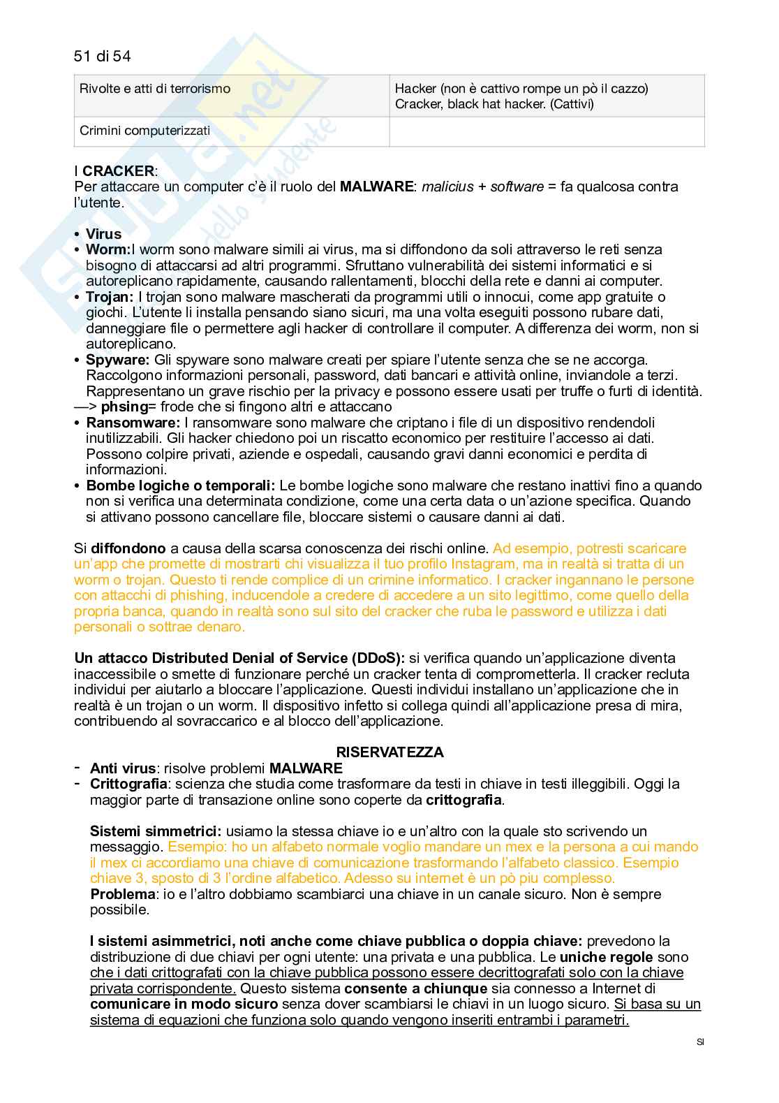 Sistemi informativi e trend digitali Pag. 51