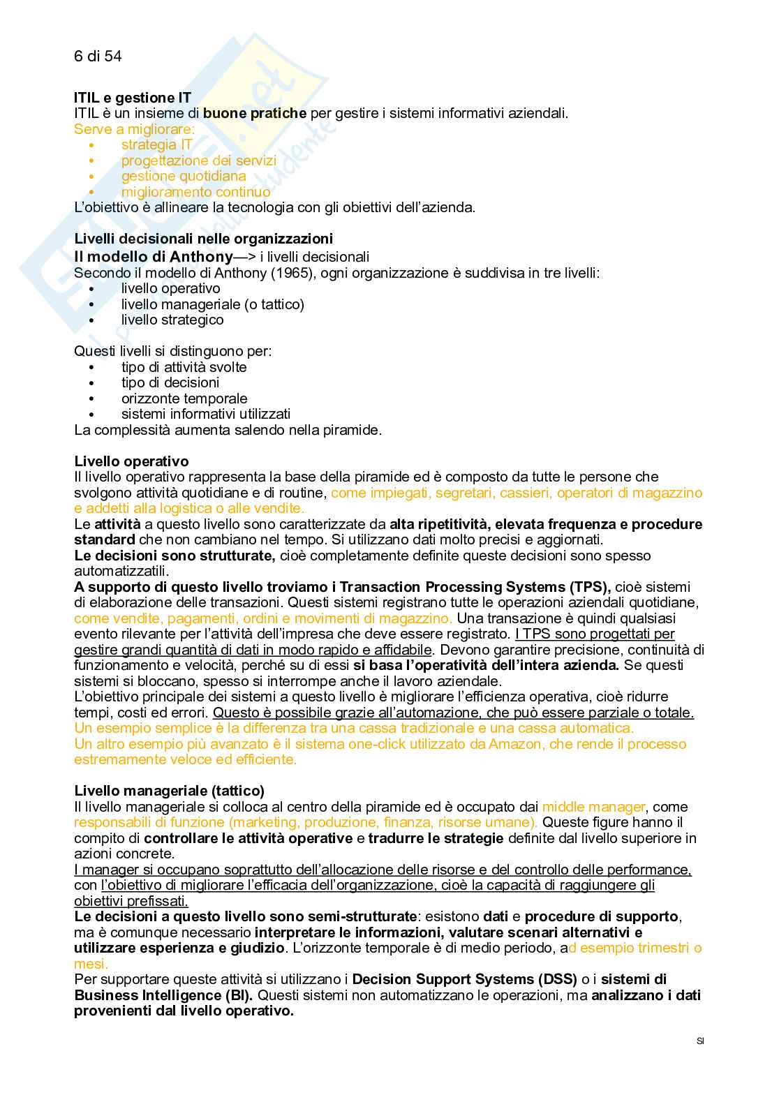 Sistemi informativi e trend digitali Pag. 6