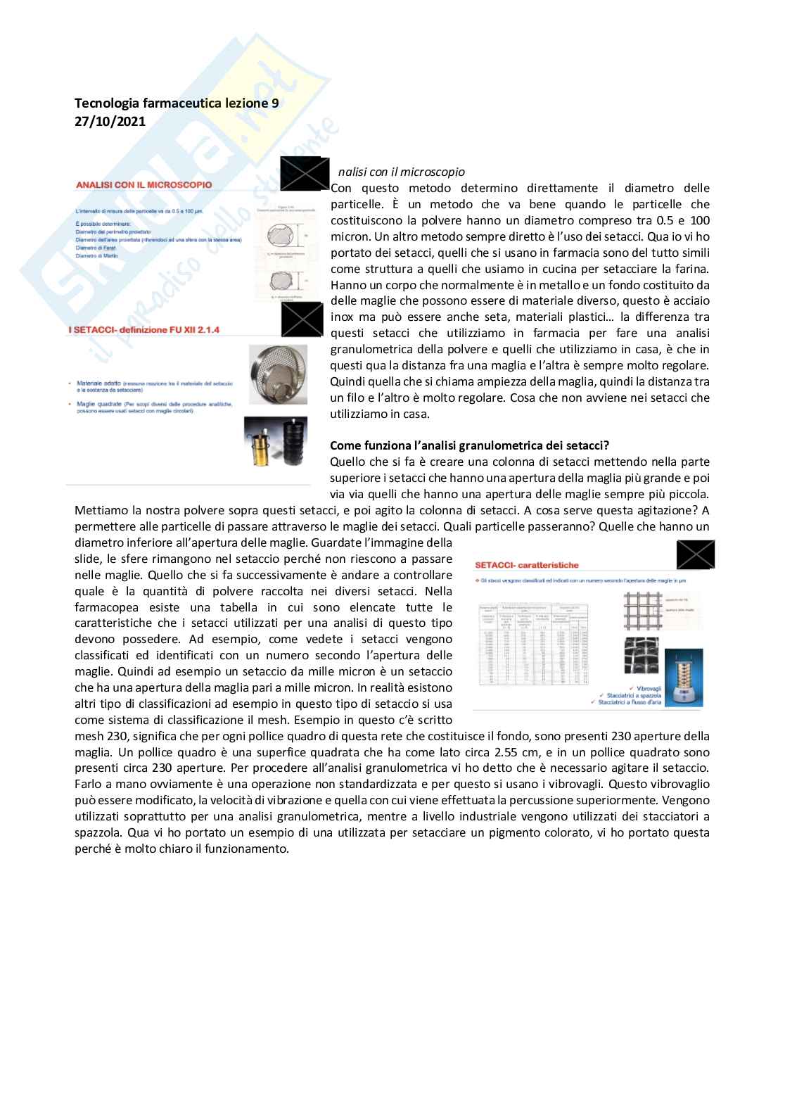 Tecnologia, socioeconomia e legislazione farmaceutiche 1 - parte 3 Pag. 1