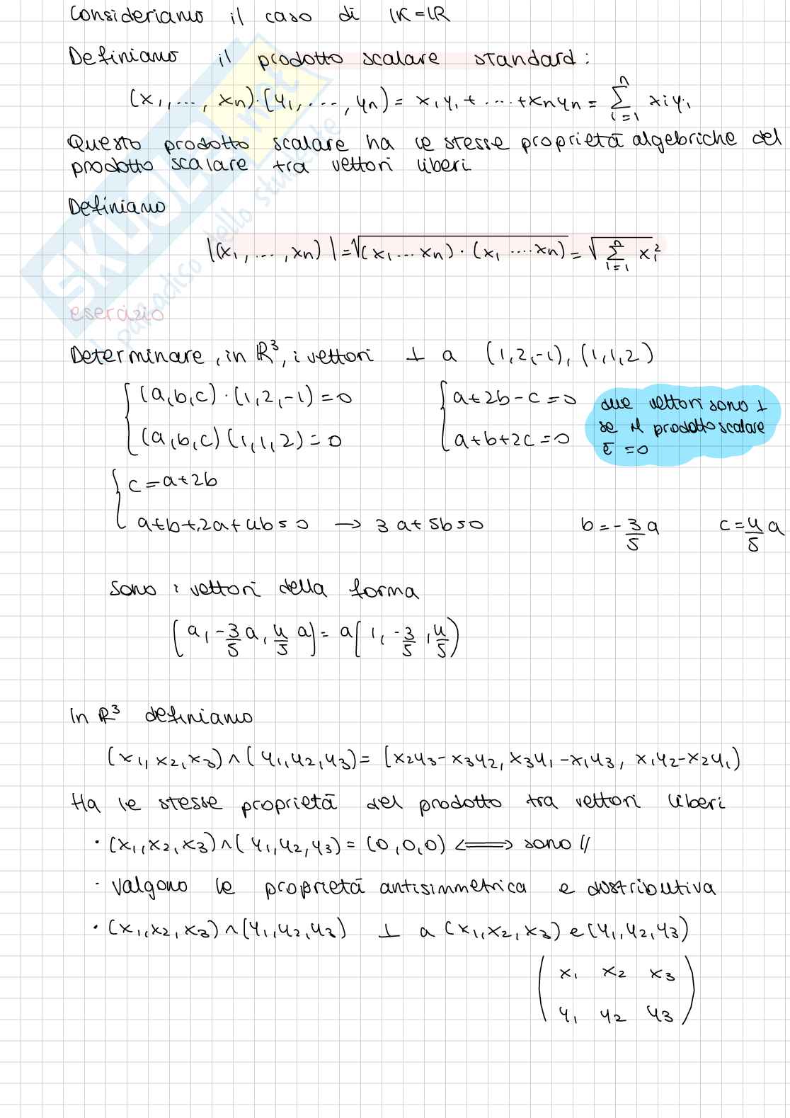 Appunti Geometria e algebra lineare - parte 5 Pag. 1