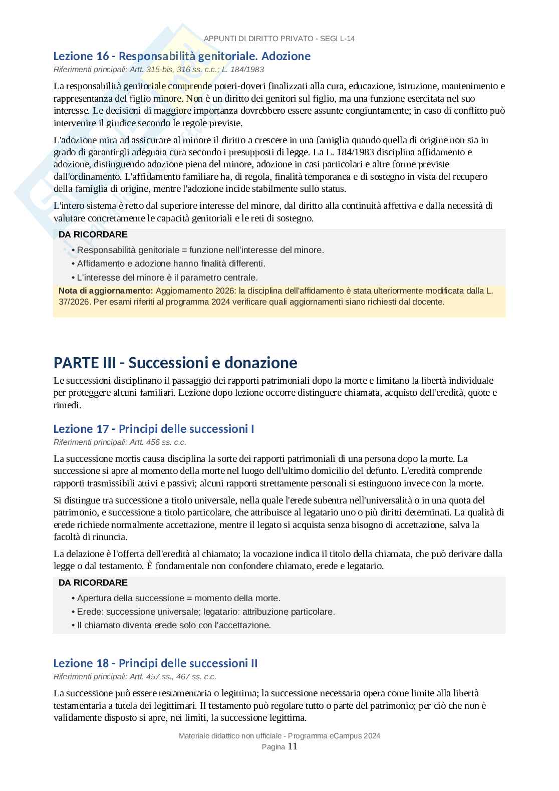 Appunti esame Diritto privato Pag. 11