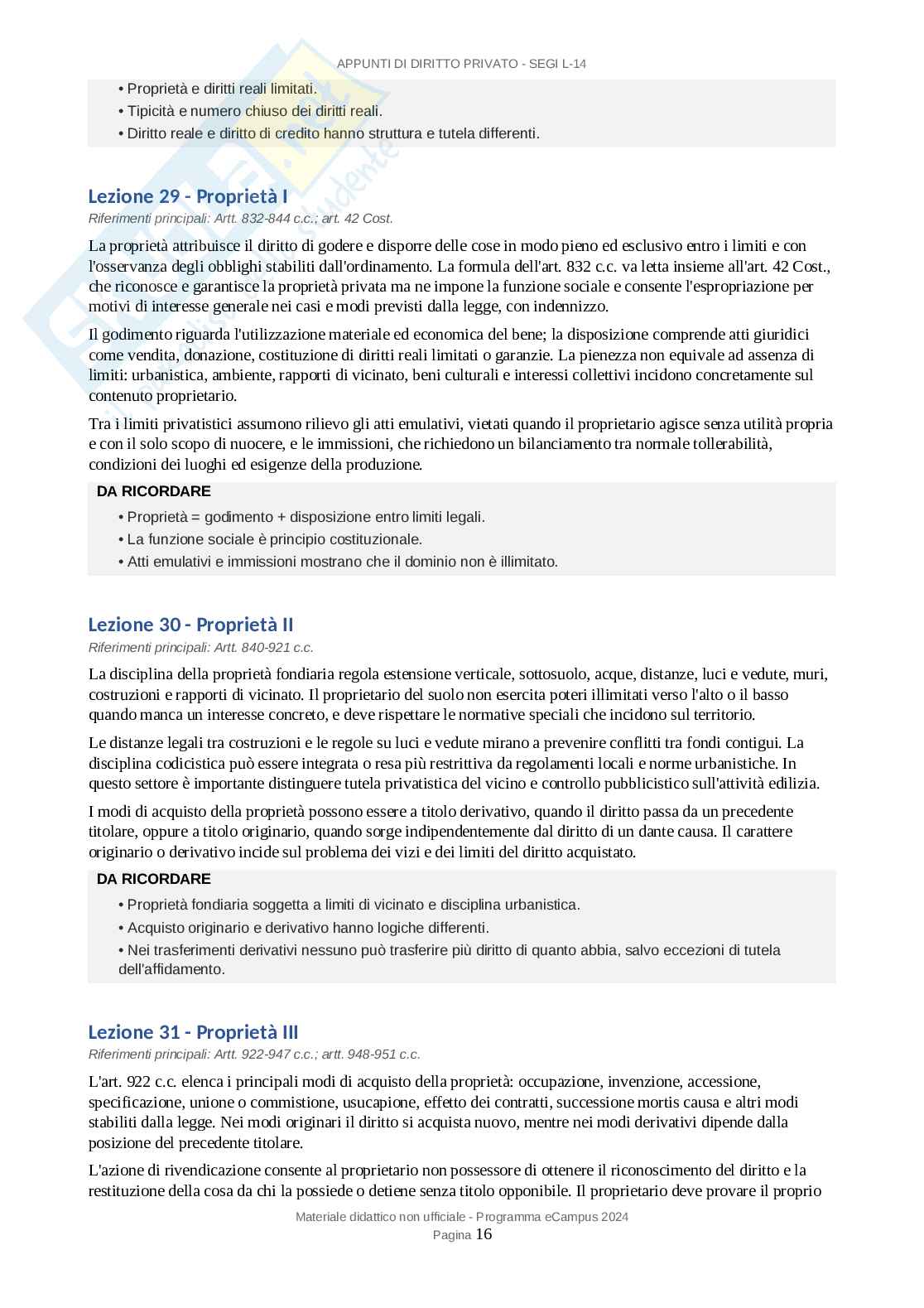 Appunti esame Diritto privato Pag. 16