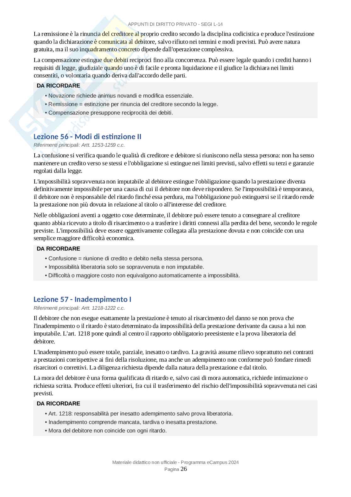 Appunti esame Diritto privato Pag. 26