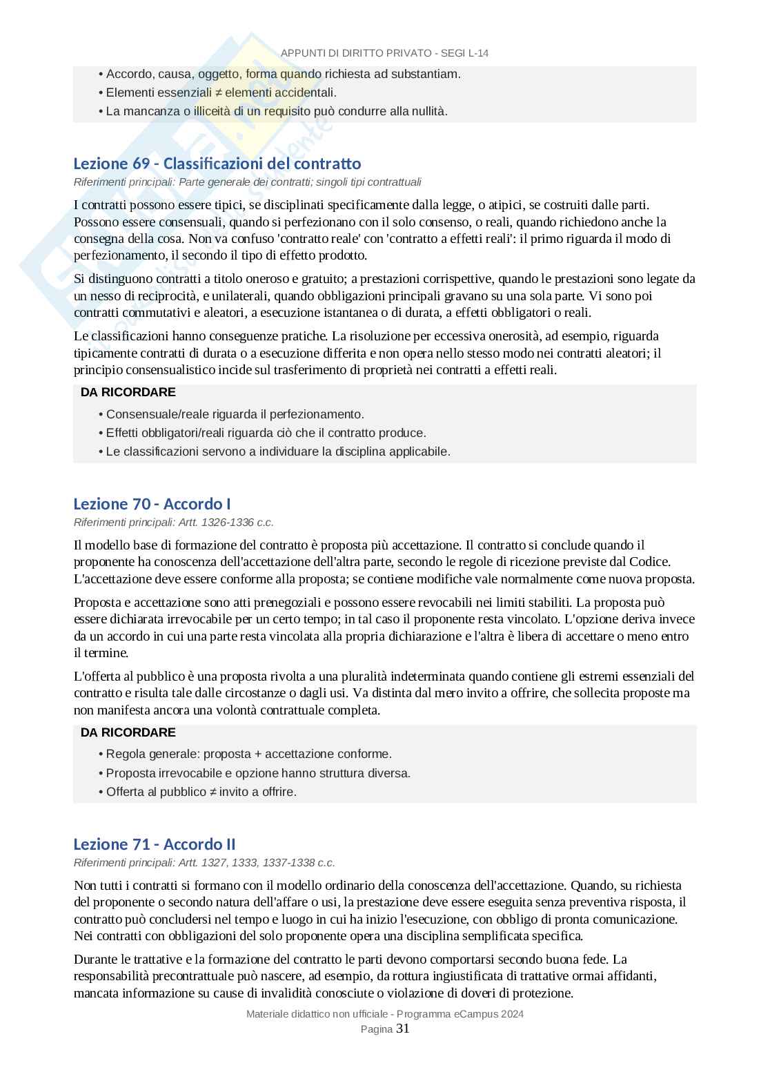 Appunti esame Diritto privato Pag. 31