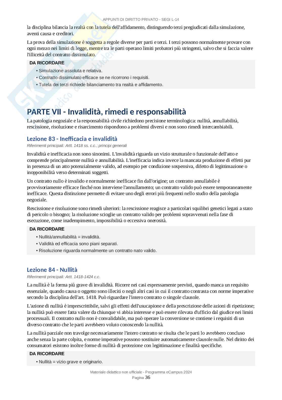 Appunti esame Diritto privato Pag. 36