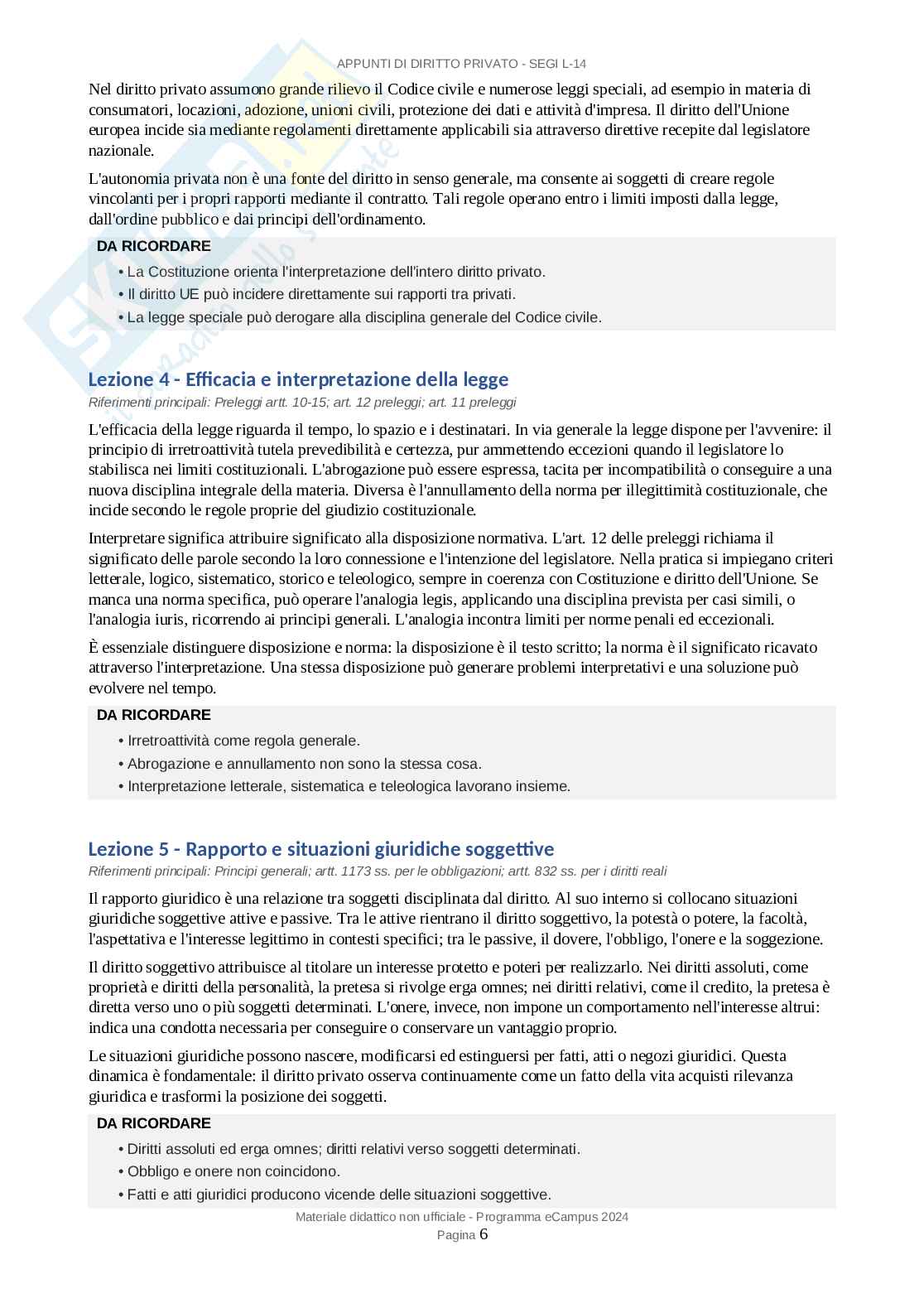 Appunti esame Diritto privato Pag. 6
