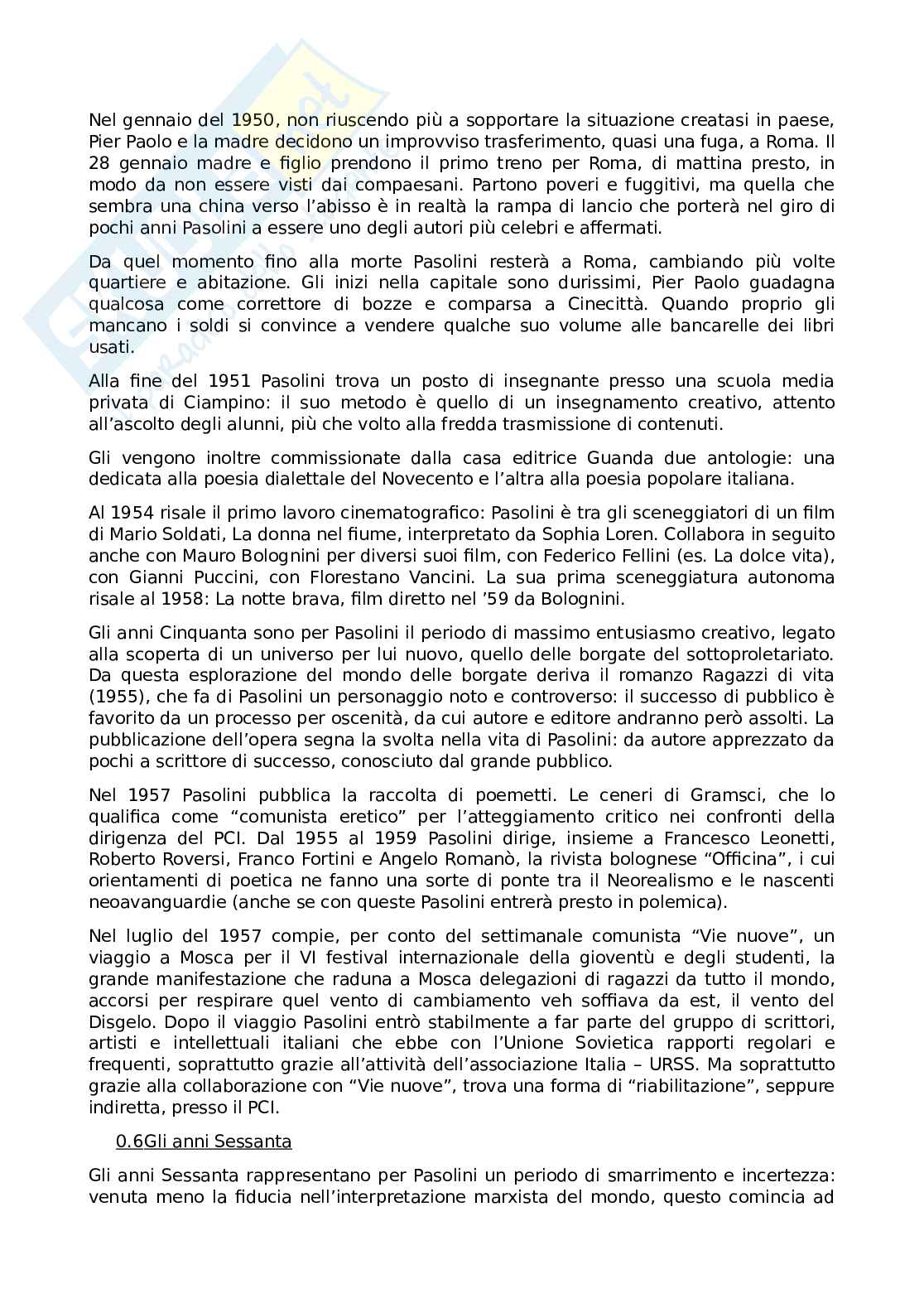 Riassunto esame Letteratura, Prof. Veglia Marco, libro consigliato Morire per le idee, Roberto Carnero Pag. 6