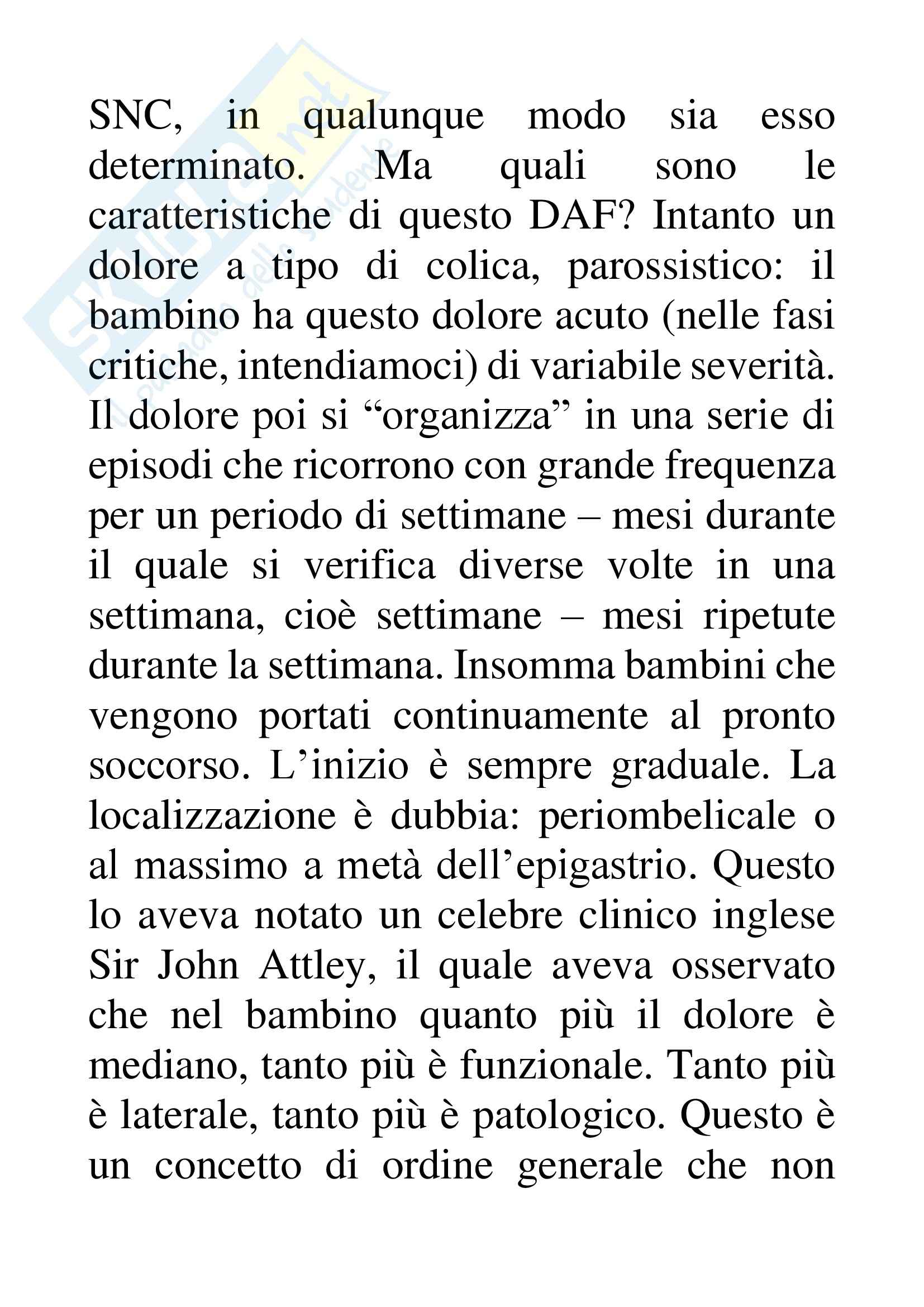 Pediatria - dolore addominale nei bambini Pag. 6