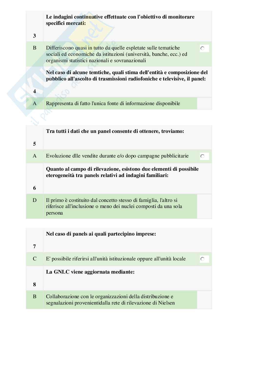 Paniere esame Statistica economica, 2024 Pag. 41