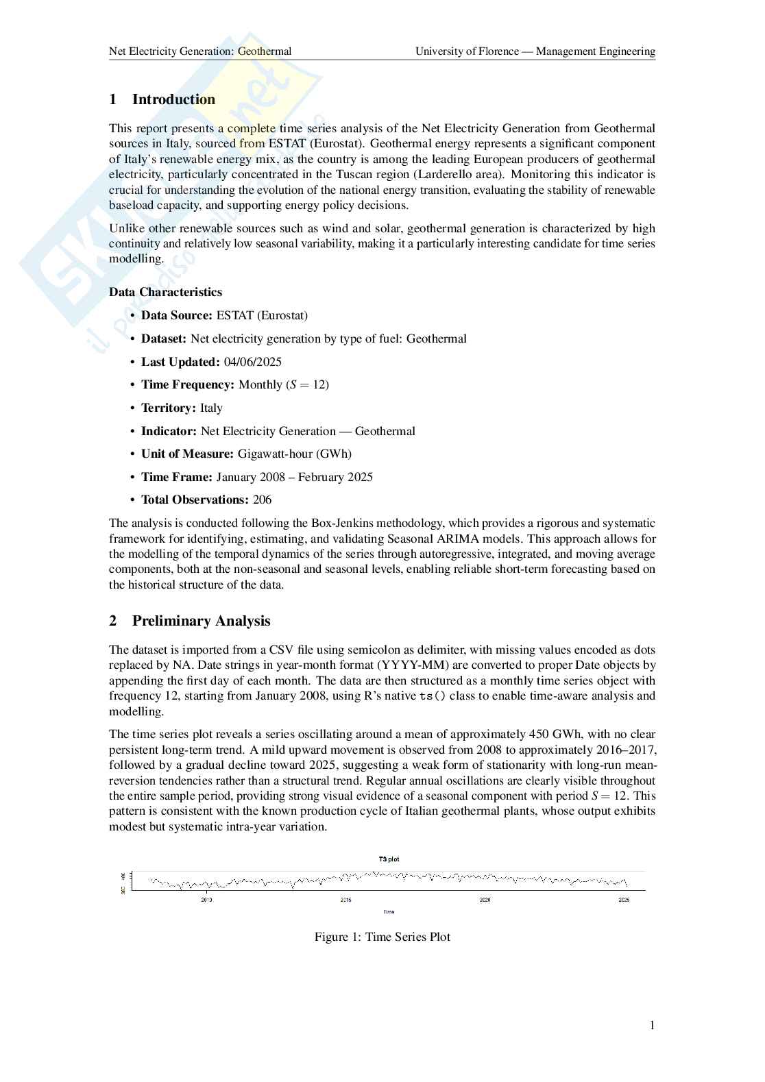 Report esame Statistics for experiments and forecasts in the field of technology Pag. 2